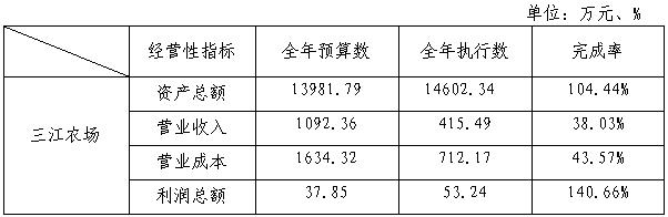 2025年1-6月份三江农场资产总额